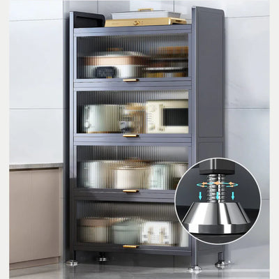 Armario FlexHome en la cocina con patas niveladoras ajustables